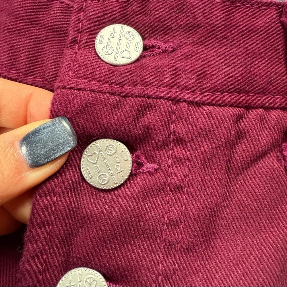 Vintage 90s Bongo Jeans With Rare Button Size 9 - Picture 3 of 7